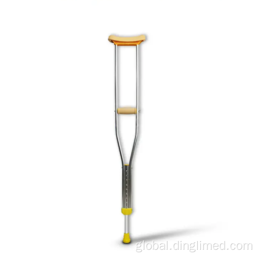 Aluminum Alloy Underarm Crutches Adult fracture anti-skid anti-fall elderly crutches Factory